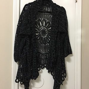 Black and silver cardigan